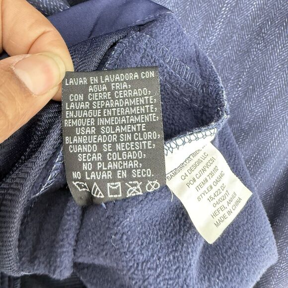 Snozu Jacket Boy M 10/12 Softshell Hooded Full Zip Blue - Picture 12 of 16